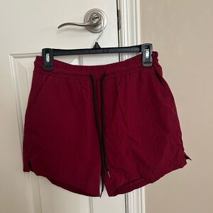 Burgundy Athletic Shorts